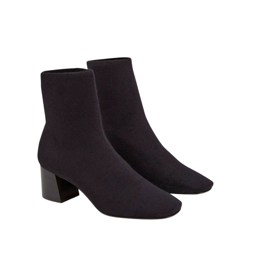 Everlane Black Stretch Sock Ankle Boots